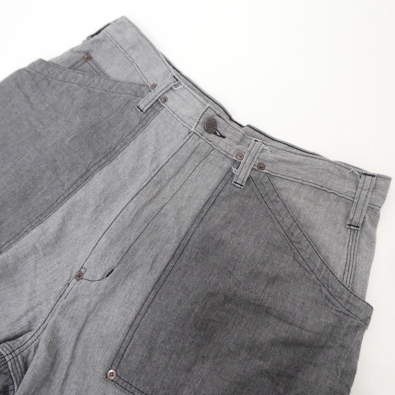 【中古】BROWN by 2-tacs | ブラウンバイツータックス GARDENER SHORTS ショートパンツ B23-P007 グレー サイズ：L
