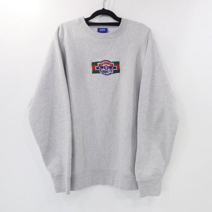 【中古】Lafayette | ラファイエット LF CHAMPION EMBLEM LOGO CREWNECK SWEATSHIRT スウェット グレー サイズ：XL