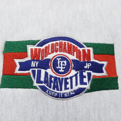 【中古】Lafayette | ラファイエット LF CHAMPION EMBLEM LOGO CREWNECK SWEATSHIRT スウェット グレー サイズ：XL