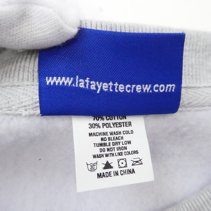 【中古】Lafayette | ラファイエット LF CHAMPION EMBLEM LOGO CREWNECK SWEATSHIRT スウェット グレー サイズ：XL