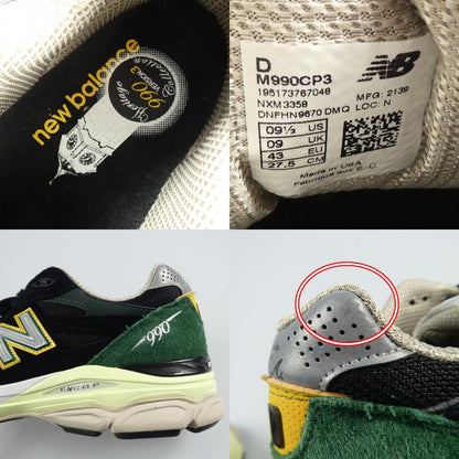 【中古】NEW BALANCE | ニューバランス スニーカー M990CP3 27.5cm グリーン
