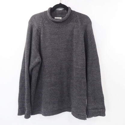 【中古】THE UNION | ザユニオン THE BLUEST OVERALLS ROLL’N KNIT ニット TBO-0036 グレー サイズ：XL