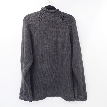 【中古】THE UNION | ザユニオン THE BLUEST OVERALLS ROLL’N KNIT ニット TBO-0036 グレー サイズ：XL