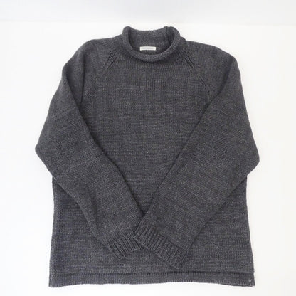 【中古】THE UNION | ザユニオン THE BLUEST OVERALLS ROLL’N KNIT ニット TBO-0036 グレー サイズ：XL