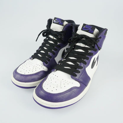 【中古】NIKE | ナイキ AIR JORDAN RETRO 1 HIGH OG スニーカー 555088-500 27.0cm パープル