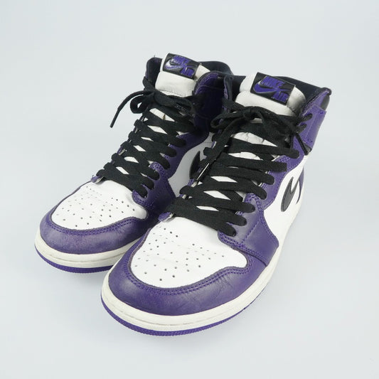 【中古】NIKE | ナイキ AIR JORDAN RETRO 1 HIGH OG スニーカー 555088-500 27.0cm パープル