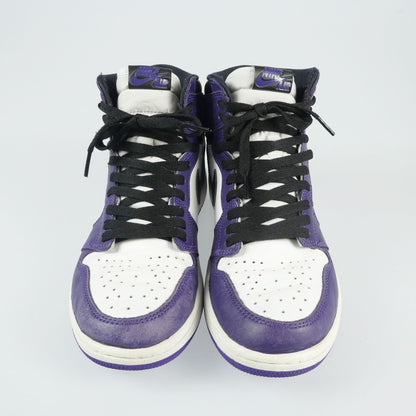 【中古】NIKE | ナイキ AIR JORDAN RETRO 1 HIGH OG スニーカー 555088-500 27.0cm パープル