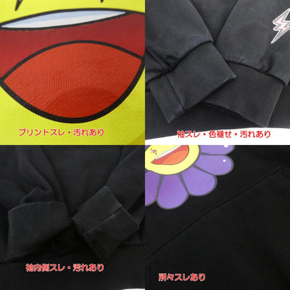 【中古】J BALVIN | ジェイバルヴィン MORADO LARGE FLOWER HOODIE パーカー ブラック サイズ：L