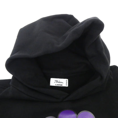 【中古】J BALVIN | ジェイバルヴィン MORADO LARGE FLOWER HOODIE パーカー ブラック サイズ：L