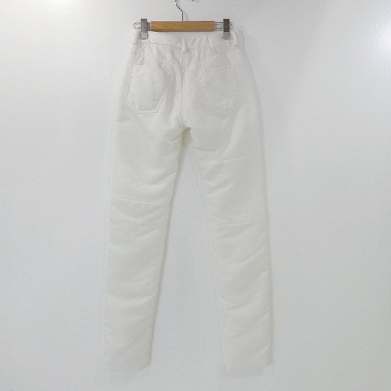 【中古】MM6(Maison Margiela) | エムエムシックスメゾンマルジェラ PADDED PANTS パンツ S62LB0016 ホワイト サイズ：38