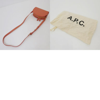 【中古】A.P.C | アーペーセー ミニハーフムーン ショルダーバッグ ピンク
