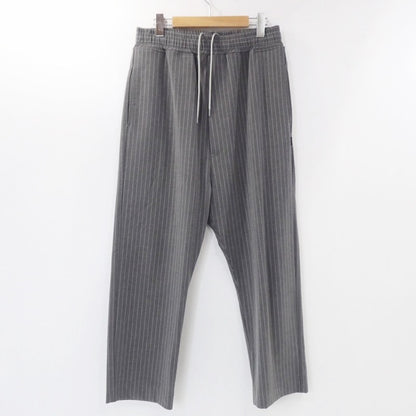 【中古】GOD SELECTION XXX | ゴッドセレクショントリプルエックス STRIPE EASY PANTS パンツ GX-S22-PT-02 グレー