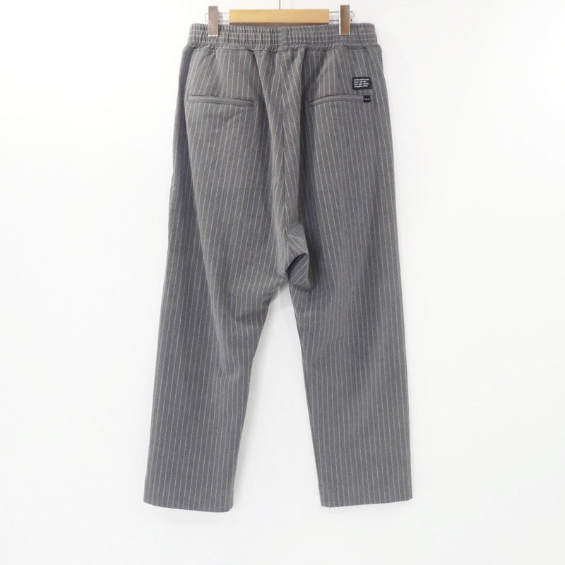 【中古】GOD SELECTION XXX | ゴッドセレクショントリプルエックス STRIPE EASY PANTS パンツ GX-S22-PT-02 グレー