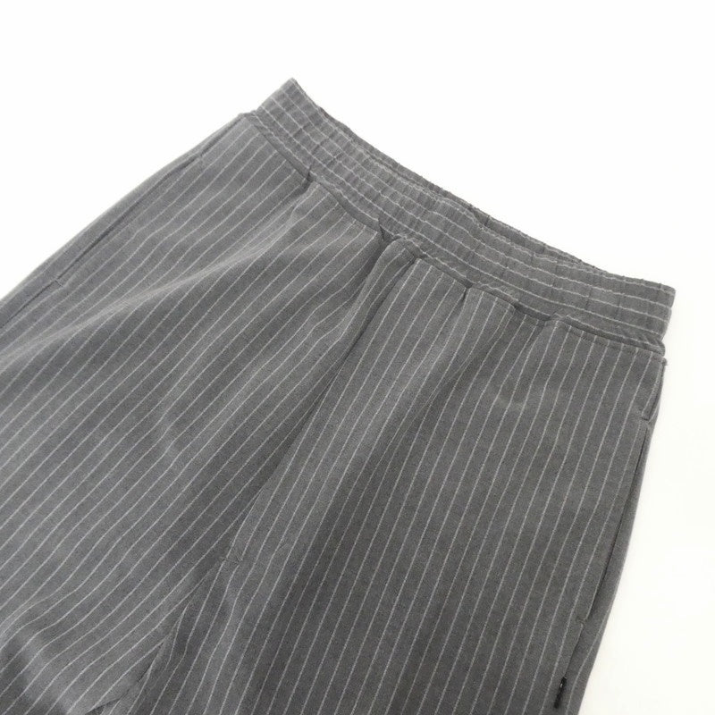 【中古】GOD SELECTION XXX | ゴッドセレクショントリプルエックス STRIPE EASY PANTS パンツ GX-S22-PT-02 グレー