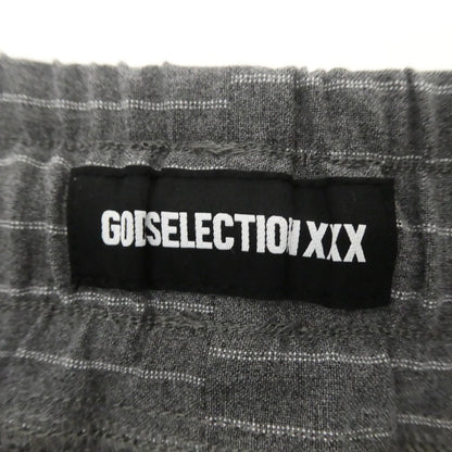 【中古】GOD SELECTION XXX | ゴッドセレクショントリプルエックス STRIPE EASY PANTS パンツ GX-S22-PT-02 グレー