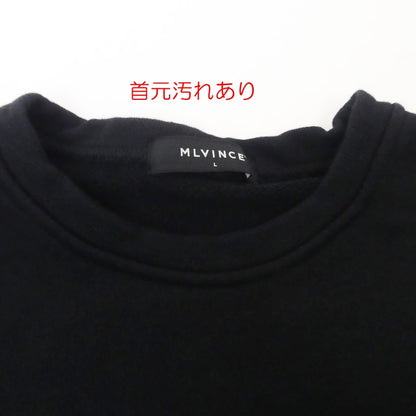 【中古】 BOMBER SLEEVE CREW スウェット ブラック サイズ：L