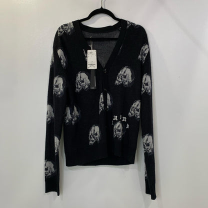 【中古】AMIRI | アミリ WES LANG REPEAT SKULL CARDIGAN カーディガン AW22MKC009 国内正規品 2022S/S ブラック サイズ：M