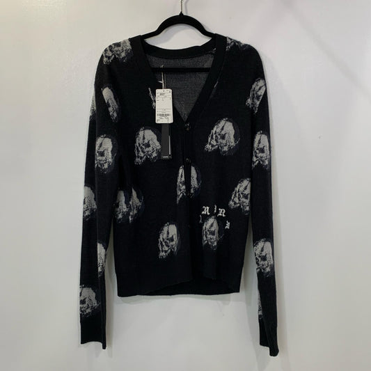 【中古】AMIRI | アミリ WES LANG REPEAT SKULL CARDIGAN カーディガン AW22MKC009 国内正規品 2022S/S ブラック サイズ：M