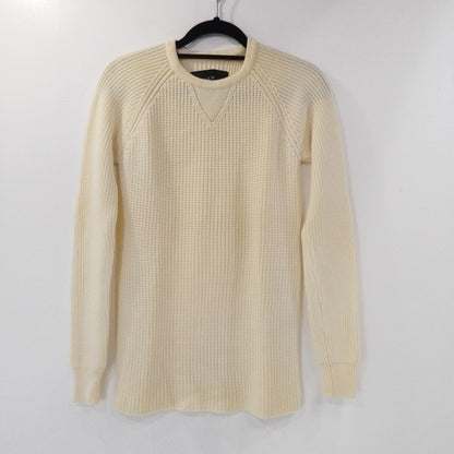 【中古】AKM | エイケイエム HEAVY WAFFLE CREW WHITE ニット K148 ベージュ サイズ：S