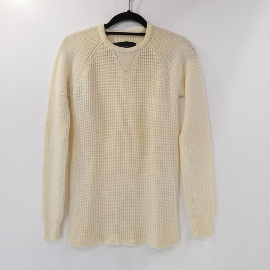 【中古】AKM | エイケイエム HEAVY WAFFLE CREW WHITE ニット K148 ベージュ サイズ：S