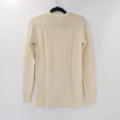 【中古】AKM | エイケイエム HEAVY WAFFLE CREW WHITE ニット K148 ベージュ サイズ：S