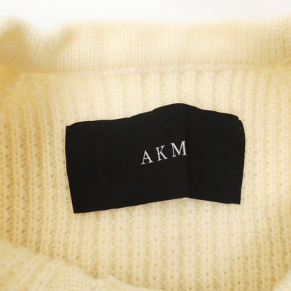 【中古】AKM | エイケイエム HEAVY WAFFLE CREW WHITE ニット K148 ベージュ サイズ：S