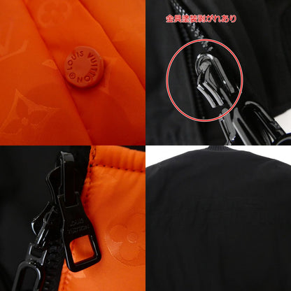 【中古】LOUIS VUITTON | ルイ・ヴィトン リバーシブルサマーボンバージャケット ミリタリーコート RM212M INE サイズ：44
