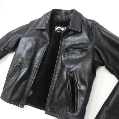 【中古】schott | ショット レザー 643EVS ブラック サイズ：34
