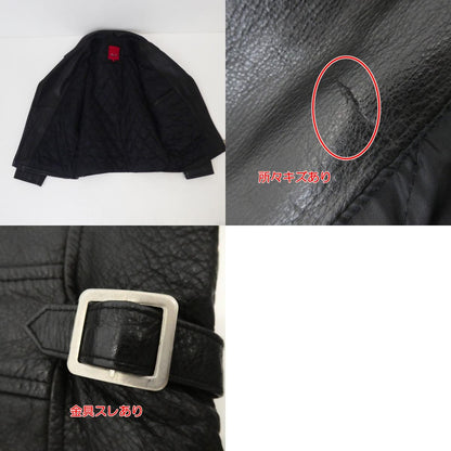 【中古】 レザー ブラック サイズ：S