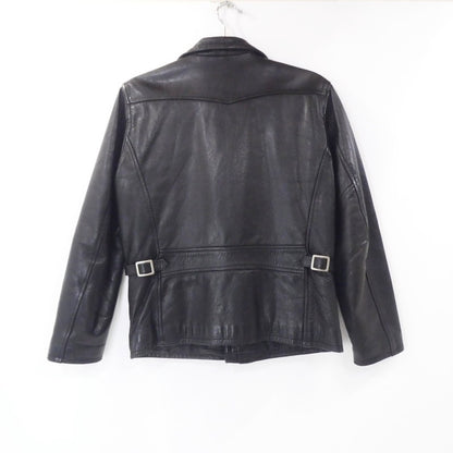 【中古】 レザー ブラック サイズ：S