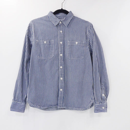 【中古】 ストライプレトロシャツ 長袖シャツ サイズ：S