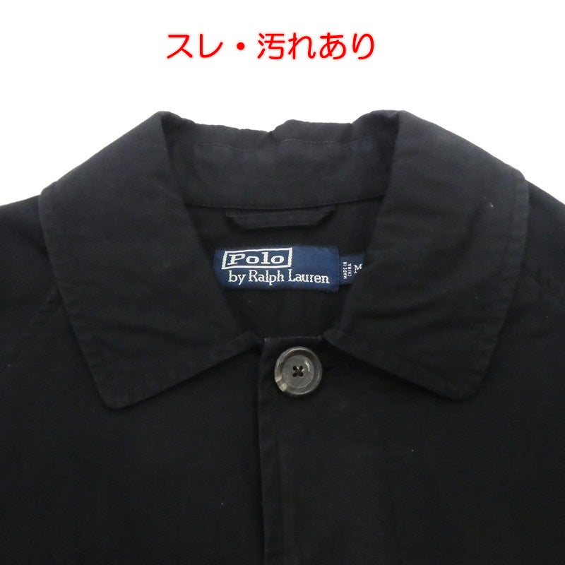 【中古】POLO RALPH LAUREN | ポロ・ラルフローレン ステンカラーコート ブラック サイズ：M