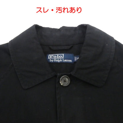【中古】POLO RALPH LAUREN | ポロ・ラルフローレン ステンカラーコート ブラック サイズ：M
