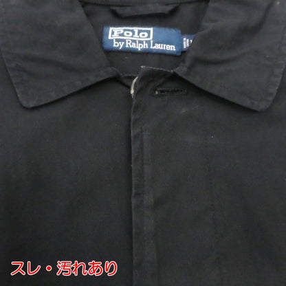 【中古】POLO RALPH LAUREN | ポロ・ラルフローレン ステンカラーコート ブラック サイズ：M