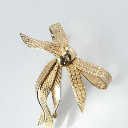 【中古】Christian Dior | クリスチャンディオール カナージュリボン ブローチ