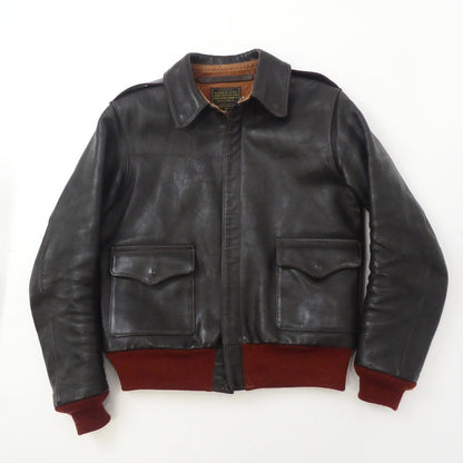 【中古】THE FEW | フュー　フゥーヒュー A-2 ROUGHWEAR レザー W535 AC28860 ブラウン サイズ：36