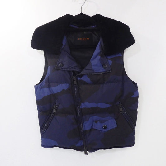 【中古】COACH | コーチ ダウンベスト F86056 カモ サイズ：XS