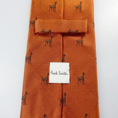 【中古】Paul Smith | ポール・スミス "Giraffe"ジャカートタイ ネクタイ 120009 552MJ オレンジ