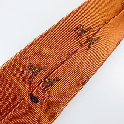 【中古】Paul Smith | ポール・スミス "Giraffe"ジャカートタイ ネクタイ 120009 552MJ オレンジ