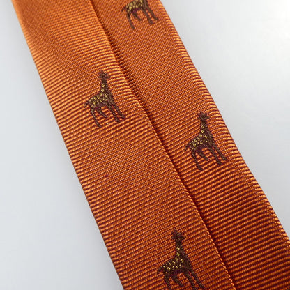 【中古】Paul Smith | ポール・スミス "Giraffe"ジャカートタイ ネクタイ 120009 552MJ オレンジ