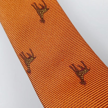 【中古】Paul Smith | ポール・スミス "Giraffe"ジャカートタイ ネクタイ 120009 552MJ オレンジ