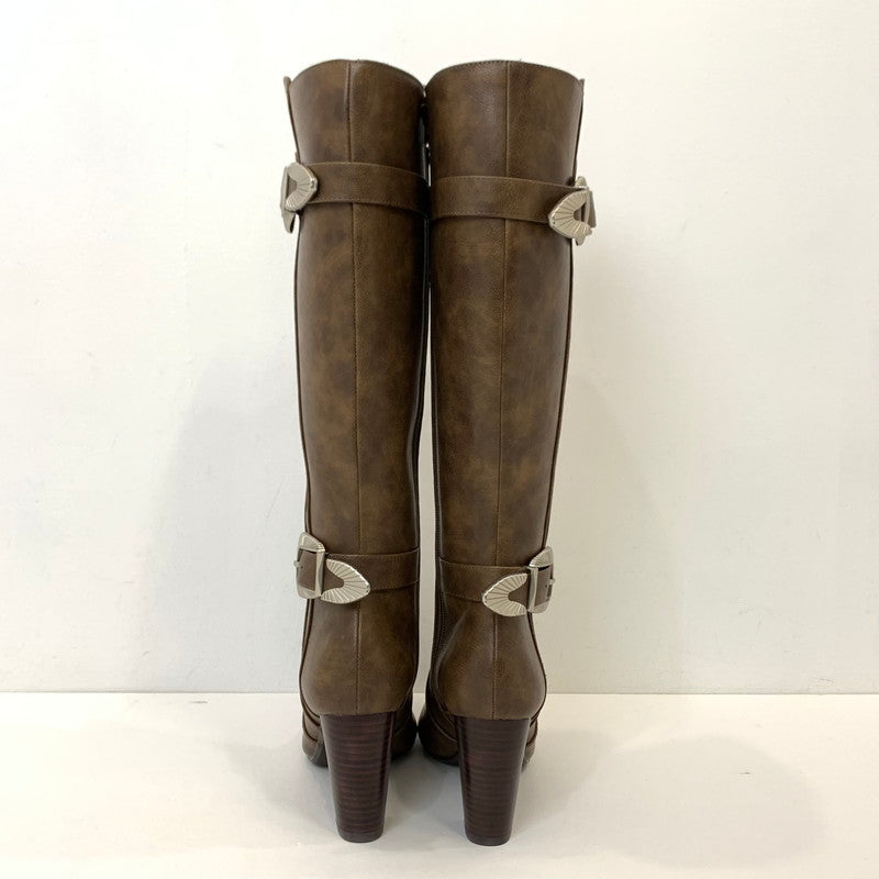 【中古】Darich | ダーリッチ レザーロングブーツ ブーツ 112035003 2021S/S ブラウン サイズ：M