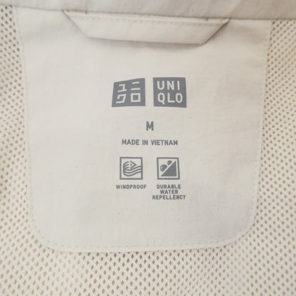【中古】UNIQLO | ユニクロ ウィンドプルーフスタンドブルゾン ナイロンジャケット 311-464918 アイボリー サイズ：M