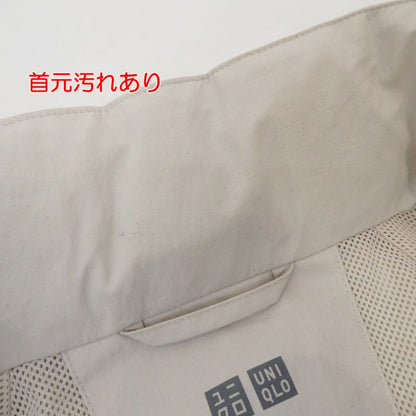 【中古】UNIQLO | ユニクロ ウィンドプルーフスタンドブルゾン ナイロンジャケット 311-464918 アイボリー サイズ：M