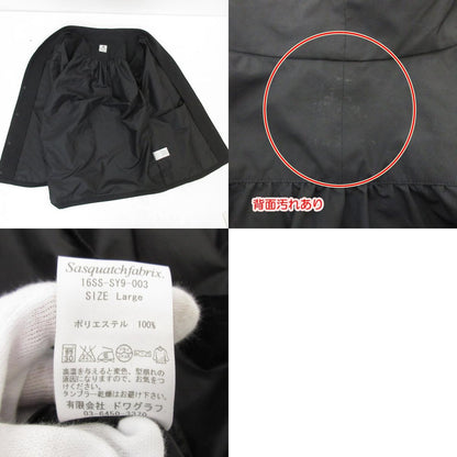 【中古】SASQUATCH fabrix | サスクワッチファブリックス WA-NECK LONG SLEEVE SHIRTS 長袖シャツ 16SS-SY9-003 ブラック サイズ：L