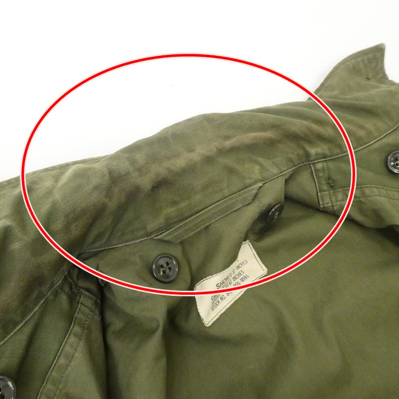 【中古】MILITARY衣料 | ミリタリーイリョウ U.S.ARMY M-51 FIELD JACKET ミリタリージャケット 8405-255-8591 カーキ サイズ：S