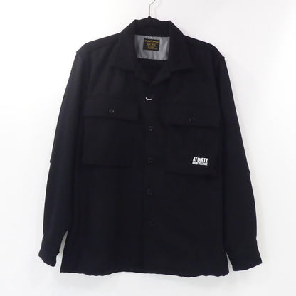 【中古】AT DIRTY | アットダーティー MILDOOR L/S SHIRT 長袖シャツ ブラック サイズ：M