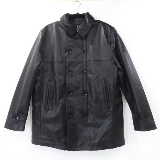 【中古】DRESS HIPPY | ドレスヒッピー L.C.LEATHER COAT レザー ブラック サイズ：M