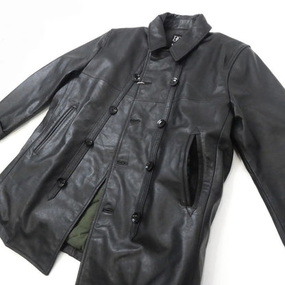 【中古】DRESS HIPPY | ドレスヒッピー L.C.LEATHER COAT レザー ブラック サイズ：M