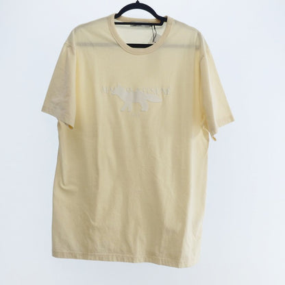 【中古】MAISON KITSUNE | メゾンキツネ FOX STAMP CLASSIC TEE-SHIRT 半袖Ｔシャツ IM00153KJ0008 ベージュ サイズ：L